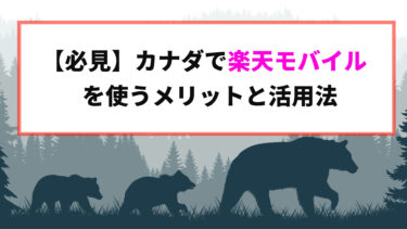 【必見】カナダで楽天モバイルを使うメリットと活用法